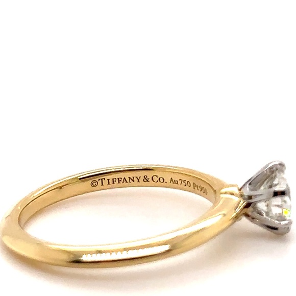 Tiffany & Co Yellow Gold .5ct Diamond Ring - Picture 3 of 15